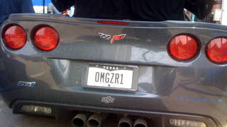 Best. Corvette ZR1 License Plate. Ever.